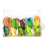 Kit Com 10 Iscas Artificiais Frog Sapo Traira 5cm 5 5cm Novo