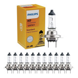 Kit Com 10 Lâmpadas Philips 12972c1 H7 12 Volts 55 Watts
