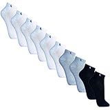 Kit Com 10 Meias Sport Lupo Adulto Unissex Branco Cinza Preto 37 40
