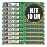 Kit Com 10 Memória Kingston Ddr2 2gb 800mhz Desktop