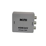 Kit Com 10 Mini Adaptador Conversor De Hdmi P Video RCA Cabo HDMI Conversor TV