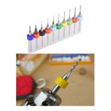 Kit Com 10 Mini Fresas Precição Micro Retífica Cnc 0 3 1 2mm