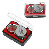 Kit Com 10 Mini Lupa Mão Zoom 30x21mm Articulada Relojoeiro