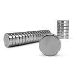 Kit Com 10 Peças De Ímã De Neodímio Disco Pastilha 12x3mm Super Forte Para Fixação E Projetos Versáteis Marca Lorben