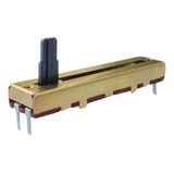 Kit Com 10 Potenciômetro Linear Deslizante B50k 50k