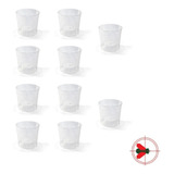 Kit Com 10 Potes Para Orquídea Transparente N 12 Nutriplan