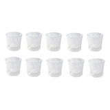 Kit Com 10 Potes Para Orquídea Transparente N 15 Nutriplan