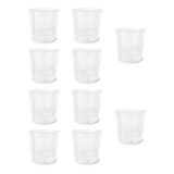 Kit Com 10 Potes Para Orquídea Transparente N 15 Nutriplan