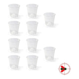 Kit Com 10 Potes Para Orquídea Transparente N 9 Nutriplan