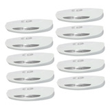 Kit Com 10 Puxador Expositor Tampa Frizzer Gelopar Branco