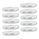 Kit Com 10 Puxador Expositor Tampa Frizzer Gelopar Branco