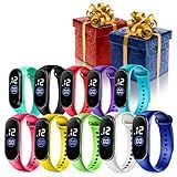 Kit Com 10 Relógios Digitais LED Sport Ideal Para Presente Lembrancinha Ou Festa Estilo E Funcionalidade