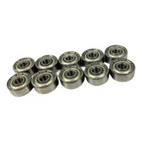 Kit Com 10 Rolamentos 624 Zz Medidas 4x13x5mm