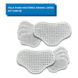 Kit Com 10 Telas Para Mictório Aroma De Limão Banheiro