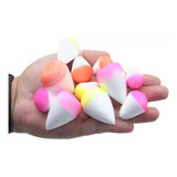 Kit Com 100 Boia Pesca Lambari Tilapia Isopor N4 5 6 7 8
