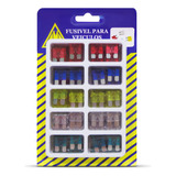 Kit Com 100 Fusivel Para Carro Fiesta Ka Escort Courier