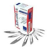 Kit Com 100 Laminas Bisturi Número 11 Advantive Podologia