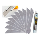 Kit Com 100 Lâminas De 18mm Profissional Para Estilete Largo