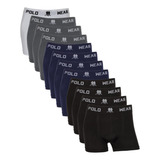 Kit Com 12 Cuecas Masculina Boxer Microfibra Polo Oferta