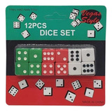 Kit Com 12 Dados Para Jogos E Tabuleiros 18mm