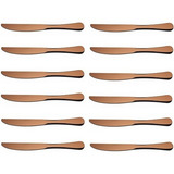 Kit Com 12 Facas De Mesa Elite Cobre Gourmet Mix Gx6036