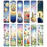 Kit Com 12 Marcadores De Página-Livros Plastificados - O Pequeno Príncipe - Literários- Resistente E Decorativos