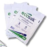 Kit Com 12 Pacote C 5 Sacos De Ráfia Novo Liso Branco 50x75 Sacaria Entulho Construção Ração Grãos