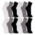 Kit Com 12 Pares De Meias Cano Médio Esportiva Trifil