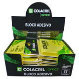 Kit Com 12 Post it Adesivo Para Recado 76mm X 102mm Amarelo