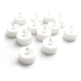 Kit Com 12 Velas De Led Cor Amarelo Baterias Inclusas