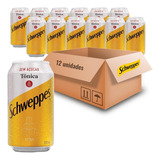 Kit Com 12und Água Tônica Schweppes Sem Açúcar 350ml