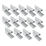 Kit Com 14 Canaletas Enerbras De Piso 52x14x2000 Cinza
