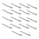Kit Com 18 Canaletas Enerbras 30x30 Semi Aberta Branca