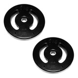 Kit Com 2 Anilhas Injetadas Emar De 5 Kg Cada Furo Standard