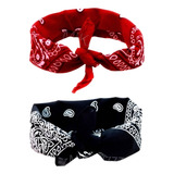 Kit Com 2 Bandanas 55x55 Várias Cores 100 Algodão