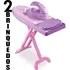 Kit Com 2 Brinquedos Ferro E Tábua De Passar Faz De Conta Cor Rosa