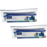 Kit Com 2 C e t Pasta Virbac 70g Enzimática Escova