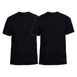 Kit Com 2 Camisetas T Shirt Slim Tee Masculinas Básicas Algodão Slim Fitness Fashion Preto M