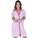 Kit Com 2 Camisola Gestante Amamentação Idosas 3 Calcinha