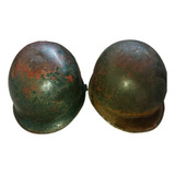 Kit Com 2 Capacetes M1 De Aço Exército Brasileiro