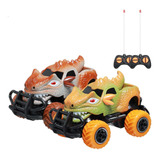 Kit Com 2 Carrinho De Controle Remoto De Dinossauro Novidade
