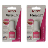 Kit Com 2 Colas De Unhas Postiças Kiss New York Brush on