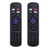 Kit Com 2 Controle Remoto Compatível Com Tv Aoc Roku Tv