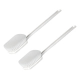 Kit Com 2 Escova De Banho Com Cabo Spa