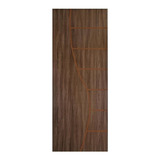 Kit Com 2 Folhas De Porta Madeira Decorada 210x70cm Hj