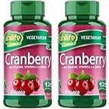 Kit Com 2 Frascos De Cranberry Oxicoco Unilife 120 Capsulas 500mg