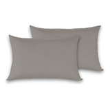 Kit Com 2 Fronhas Para Travesseiro Lisa Teka Crystal 50x70cm