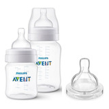 Kit Com 2 Mamadeiras Anti colic 125 260ml Bico N 4 Avent