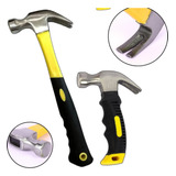 Kit Com 2 Martelos Unha Aço 23mm Cabo Fibra Emborrachado