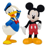 Kit Com 2 Mordedor Para Bebê Macio Disney Mickey E Donald
